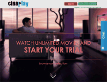 Tablet Screenshot of cinaplay.com